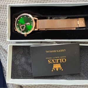 Olevs Gold Mesh Watch Band
